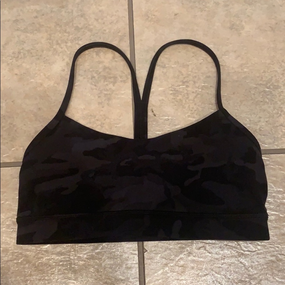 Lululemon flow Y bra black camo